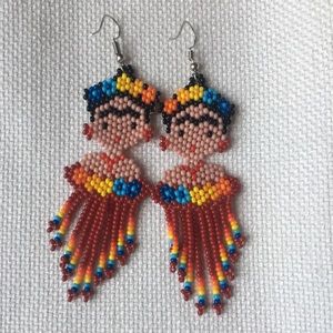 NWOT Mexican Frida Kahlo Earrings